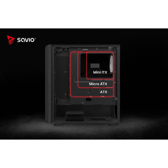 Obudowa komputerowa NOCTIS GLASS RGB X1