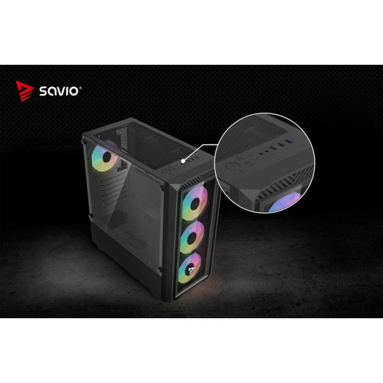 Obudowa komputerowa NOCTIS GLASS RGB X1