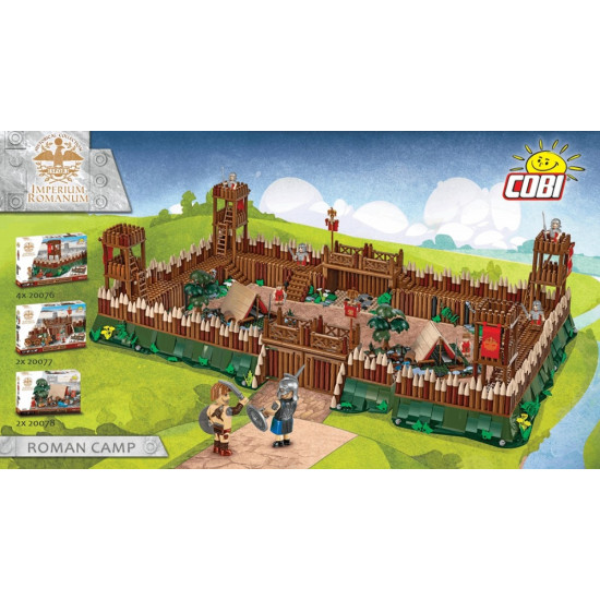 Klocki Wieża strażnicza rzymskiego obozu 628 elementów