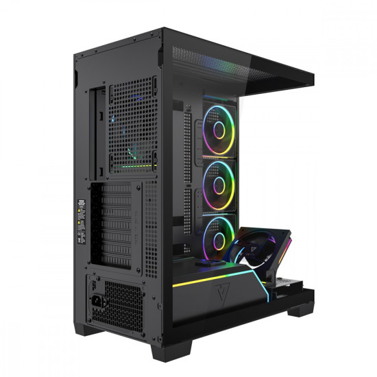 Obudowa PC VOLCANO STELLAR PLUS ARGB MIDI 5F Czarna
