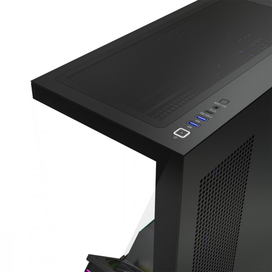Obudowa PC VOLCANO STELLAR PLUS ARGB MIDI 5F Czarna