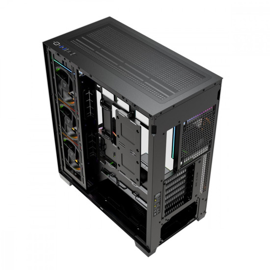 Obudowa PC VOLCANO STELLAR PLUS ARGB MIDI 5F Czarna
