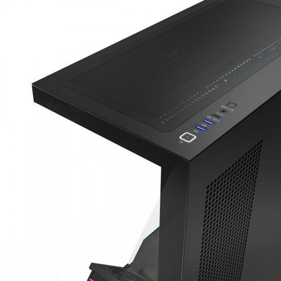 Obudowa PC VOLCANO STELLAR PLUS ARGB MIDI 8F Czarna