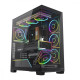 Obudowa PC VOLCANO STELLAR PLUS ARGB MIDI 8F Czarna