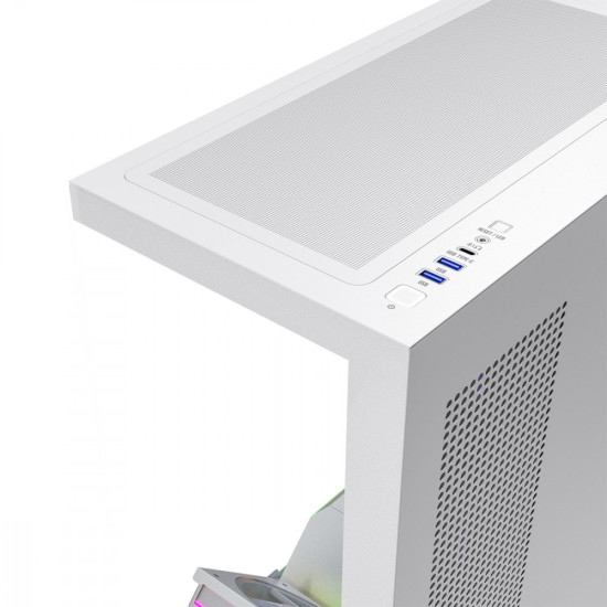 Obudowa PC VOLCANO STELLAR PLUS ARGB MIDI 8F Biała