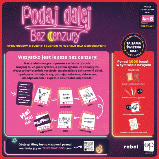 Gra Podaj dalej! Bez cenzury 