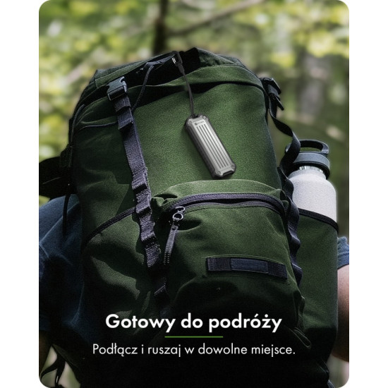 Obudowa M.2 NVMe i SATA USB 3.2 Gen 2, 10 Gbit/s IB-1827MCP-C31