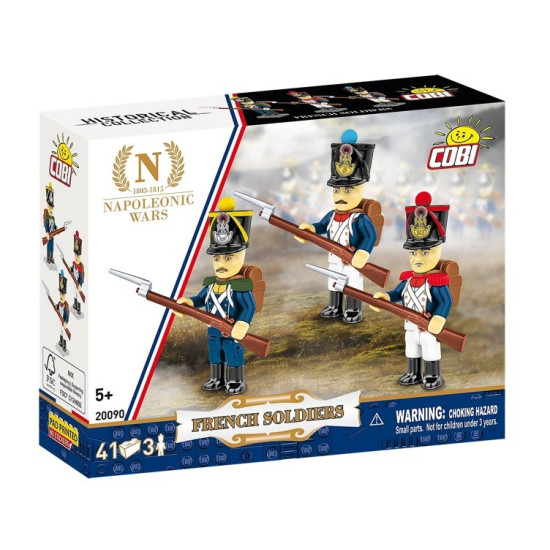 Klocki Francuscy żołnierze 41 elementów
