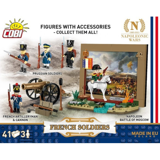 Klocki Francuscy żołnierze 41 elementów