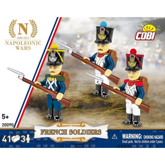 Klocki Francuscy żołnierze 41 elementów