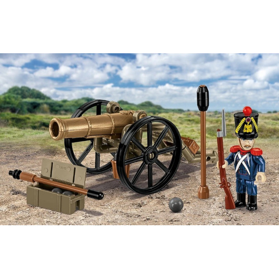 Klocki Francuski artylerzysta z armatą 97 elementów