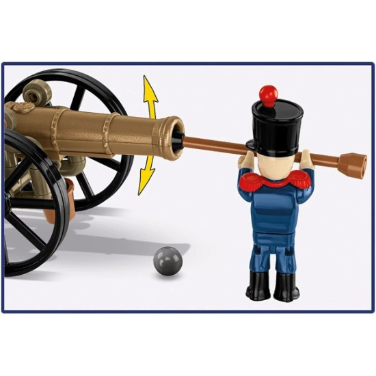 Klocki Francuski artylerzysta z armatą 97 elementów