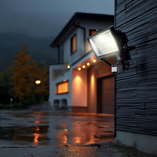 Solarny naświetlacz LED z czujnikiem IP44 MCE442 