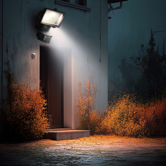 Solarny naświetlacz LED z czujnikiem IP44 MCE442 