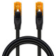 Kabel patchcord UTP | kat.6 | 2 x RJ-45 | High speed 1Gb/s |     Pozłacane styki | 30m | Czarny 