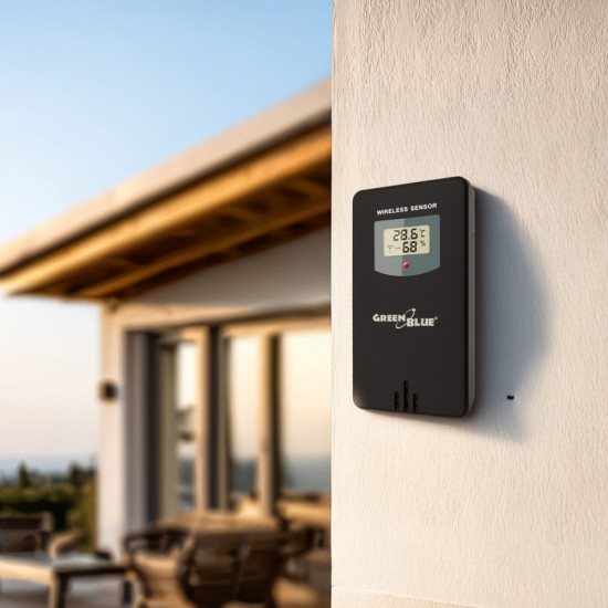 Stacja pogodowa kolorowa WiFi bezprzewodowa GB522 DCF fazy księzyca