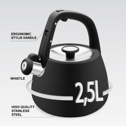 Czajnik nieelektryczny 2,5 l MR-1318-BLACK 