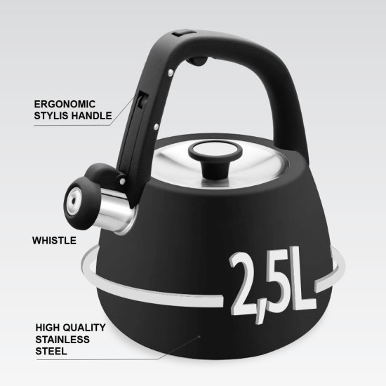 Czajnik nieelektryczny 2,5 l MR-1318-BLACK 