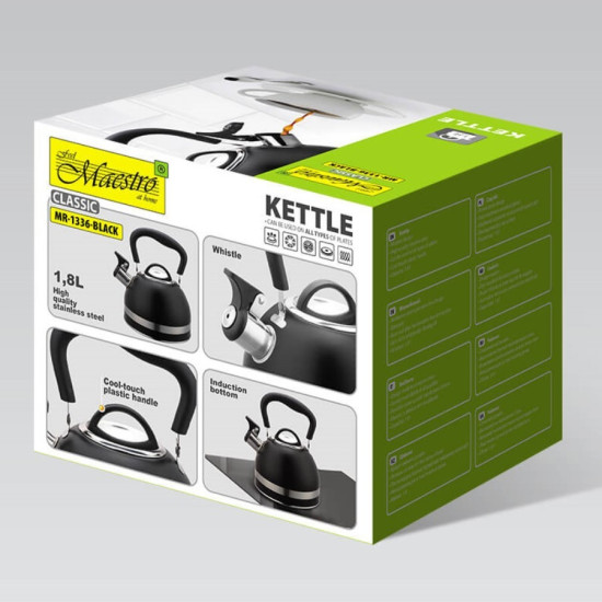 Czajnik nieelektryczny 1,8 l MR-1336-BLACK