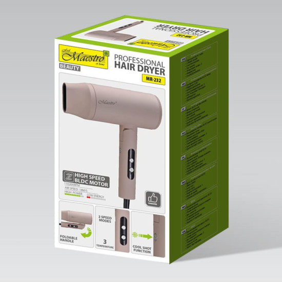 Suszarka do włosów  BLDC 2000W MR-232