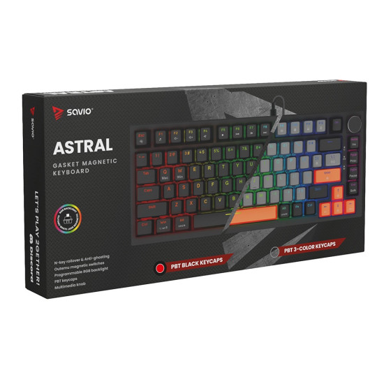 Klawiatura magnetyczna ASTRAL Black OUTEMU White jade RGB 