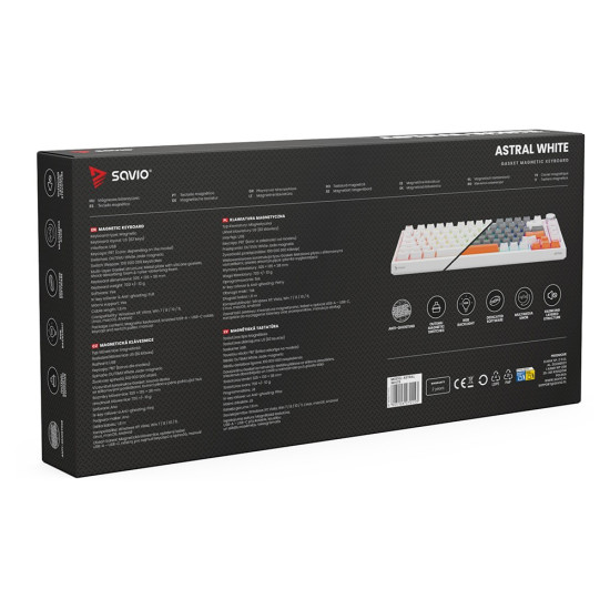 Klawiatura magnetyczna ASTRAL White OUTEMU White jade RGB
