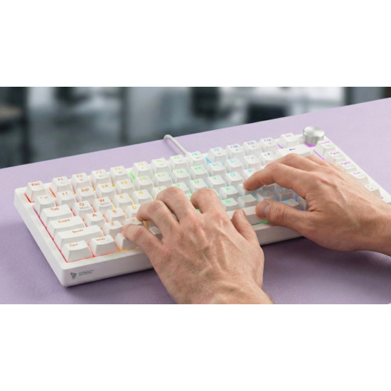 Klawiatura magnetyczna ASTRAL White OUTEMU White jade RGB