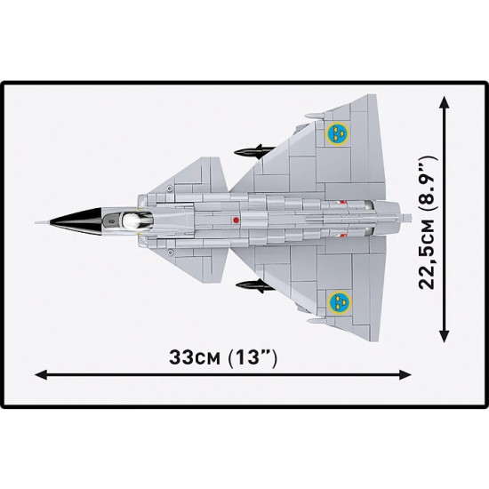 Klocki Saab AJ 37 Viggen 881 elementów