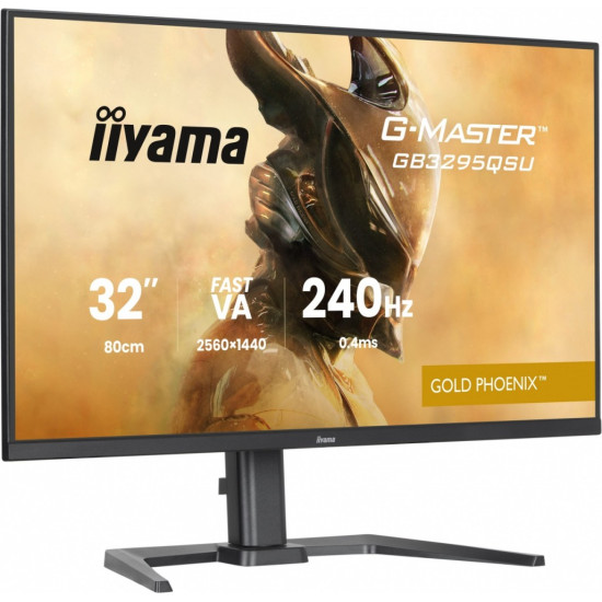 Monitor G-Master 31.5 cala GB3295QSU-B1 QHD,FastVA,240Hz,2xHDMI,DP,400cd,0,4ms, 2xUSB 3.2 , 2xUSB-C, HAS 150, FreeSync Premium - HDMI: 2560 x 1440 @48