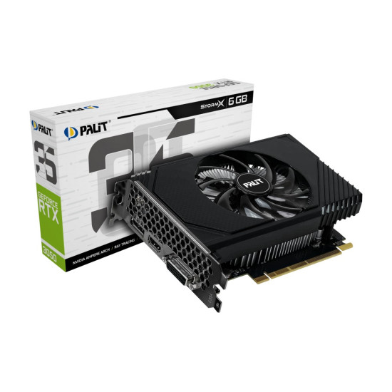 Karta graficzna GeForce RTX 3050 StormX 6GB GDDR6 96bit DVI/DP/HDMI
