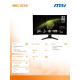 Monitor 31.5 cala MAG 32C6X LED/FHD/Curved/250Hz/czarny