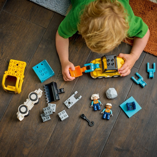 Klocki DUPLO 10475 Maszyny budowlane 3 w 1