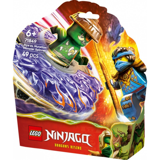 Klocki Ninjago 71849 Nya kontra zmutowany potwór na spinnerze