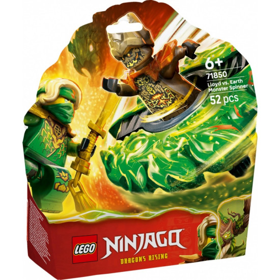 Klocki Ninjago 71850 Lloyd kontra ziemny potwór na spinnerze