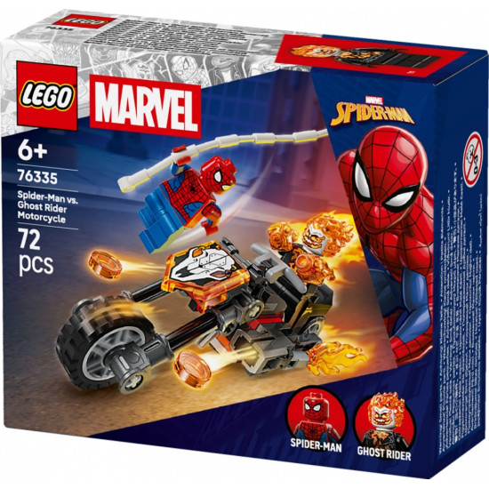 Klocki Super Heroes 76335 Spider-Man kontra Ghost Rider na motocyklu