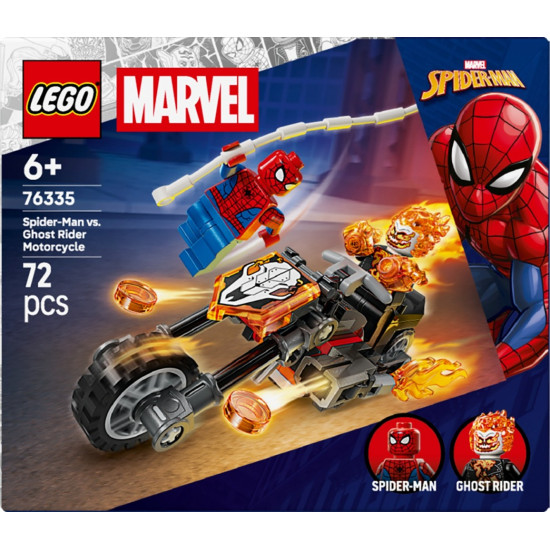 Klocki Super Heroes 76335 Spider-Man kontra Ghost Rider na motocyklu