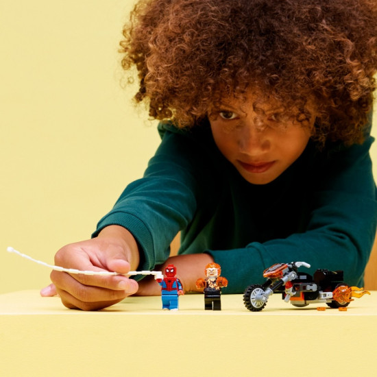 Klocki Super Heroes 76335 Spider-Man kontra Ghost Rider na motocyklu