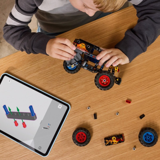 Klocki Technic 42219 Monster Jam Grave Digger Ogień i lód