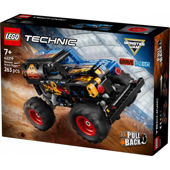 Klocki Technic 42219 Monster Jam Grave Digger Ogień i lód