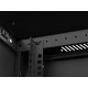 Szafa instalacyjna rack wisząca 19 cali 6U 600x600 czarna drzwi perforowane (flat pack) 