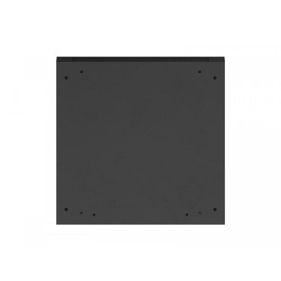 Szafa instalacyjna rack wisząca 19 cali 6U 600x600 czarna drzwi perforowane (flat pack) 