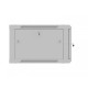 Szafa instalacyjna rack wisząca 19 cali 6U 600x600 szara drzwi perforowane (flat pack) 