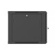 Szafa instalacyjna rack wisząca 19 cali 9U 600x600 czarna drzwi     perforownae ( flat pack) 