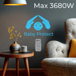 Rozdzielacz na 3 gniazda MCE248 F/W 2xUSB-A 2xUSB-C biały