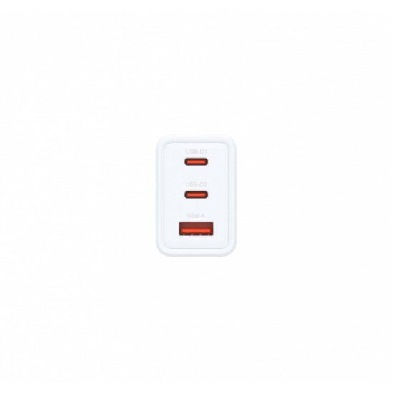 Ładowarka zasilacz GAN 2x 65W 2x USB-C 1x USB-A 