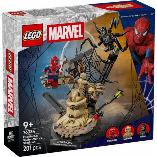 Klocki Super Heroes 76334 Epicka bitwa: Spider-Man kontra Sandman