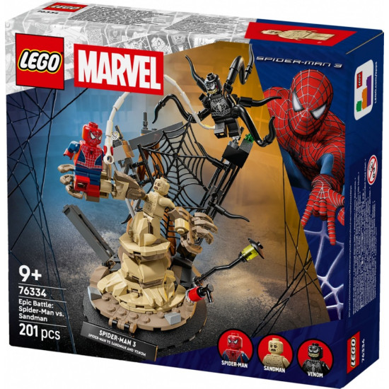 Klocki Super Heroes 76334 Epicka bitwa: Spider-Man kontra Sandman