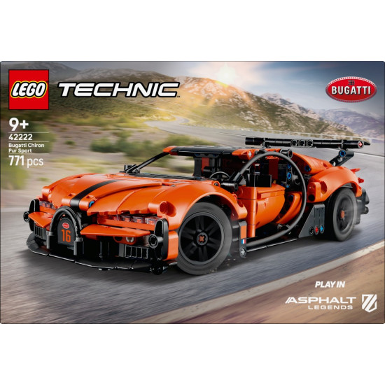 Klocki Technic 42222 Hipersamochód Bugatti Chiron Pur Sport