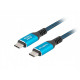 Kabel USB-C M/M USB4 0,5m 240W 8K 60HZ czarno-niebieski 
