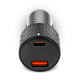 Ładowarka samochodowa CC-50Q QC3.0 75W 1X USB + 1X USB-C PD czarna